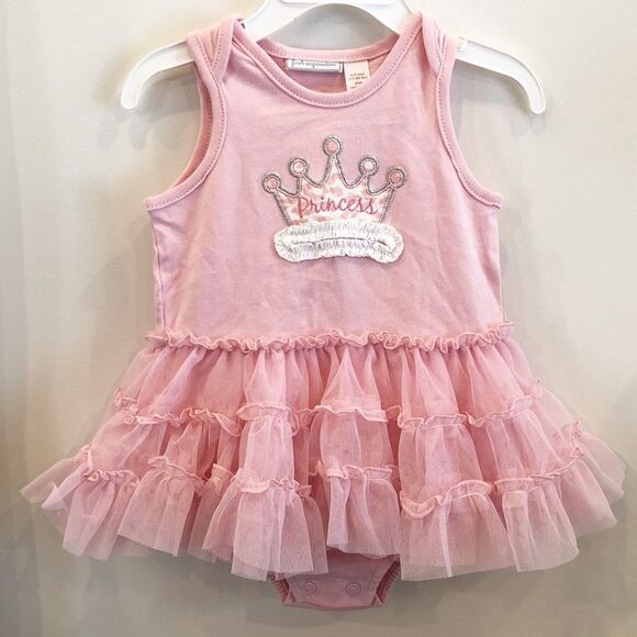 First Impressions Other - Pink onesie princess tutu dress